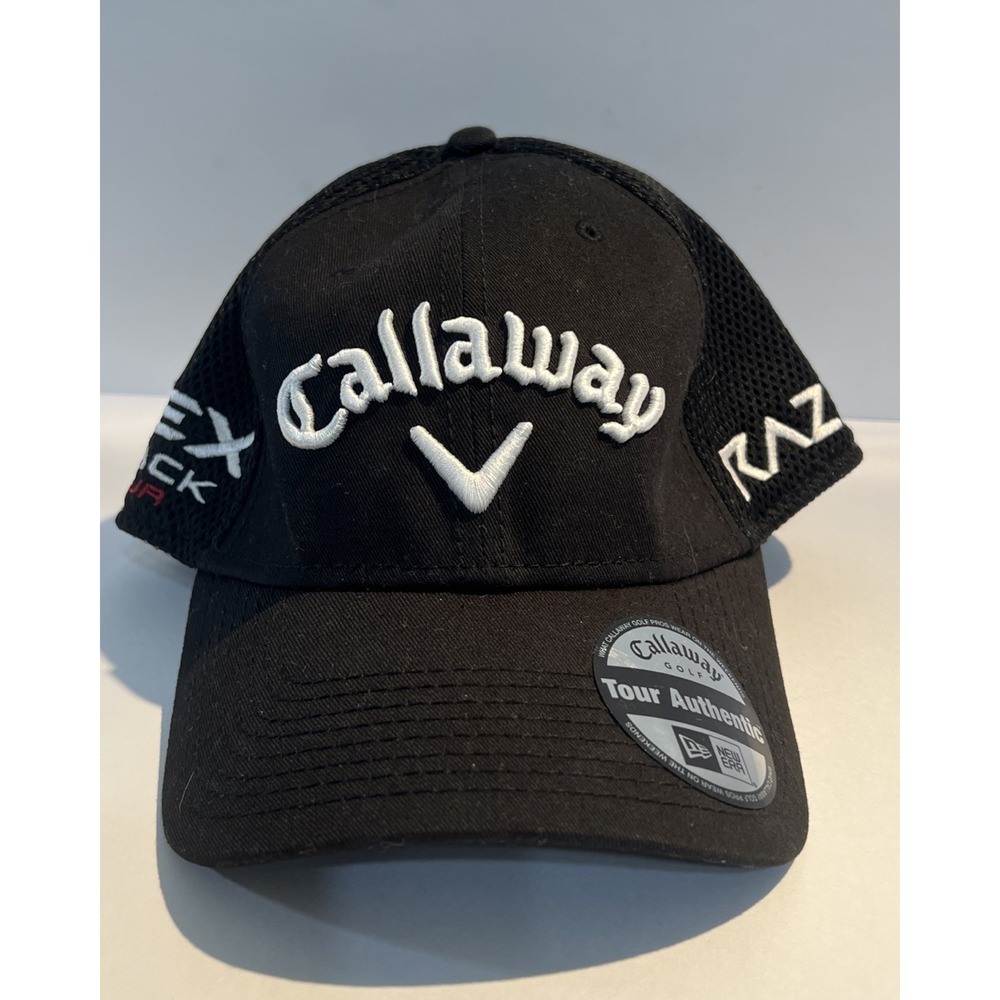 Callaway Hex Black Tour Golf Hat / Razr Cap Black Small/ Medium Stretch